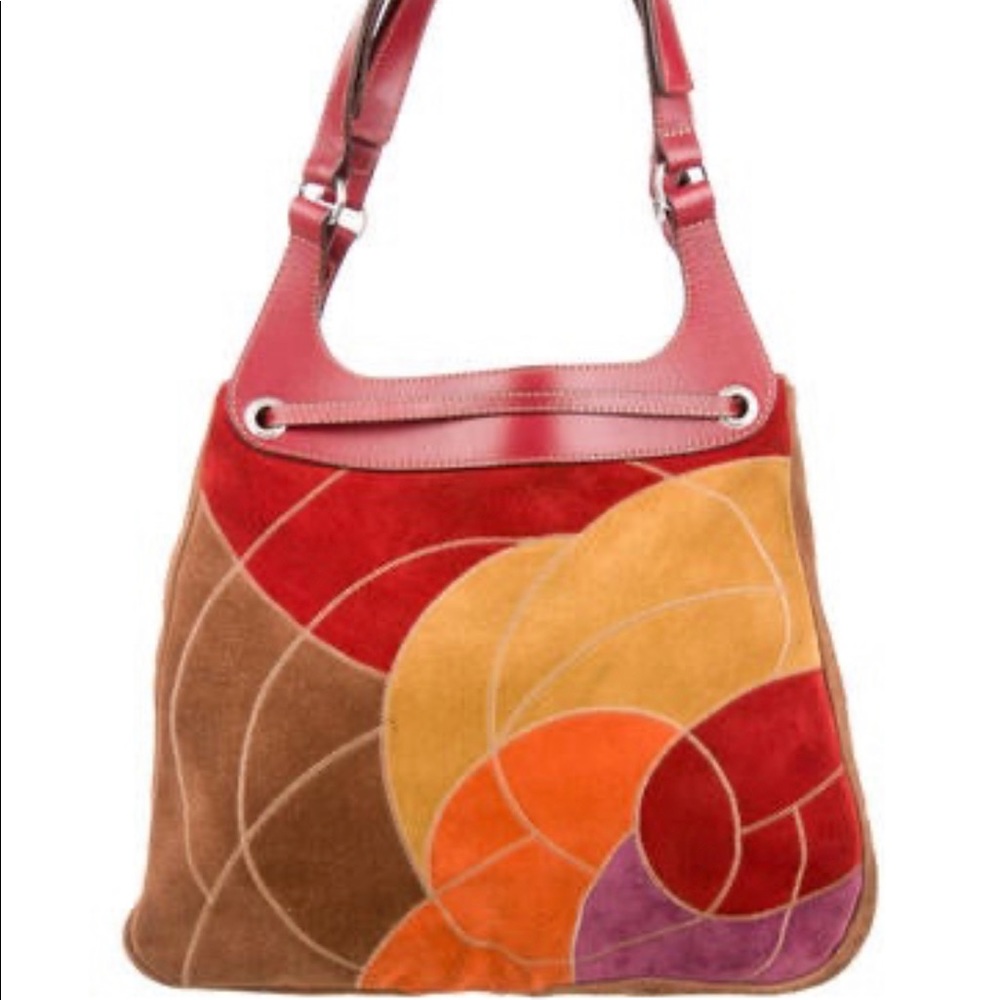 Hogan Suede Patchwork Tote - Picture 7 of 11